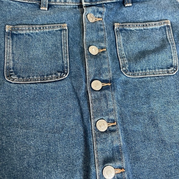 Zara Women's Blue and Silver Skirt size 26 - Picture 5 of 7